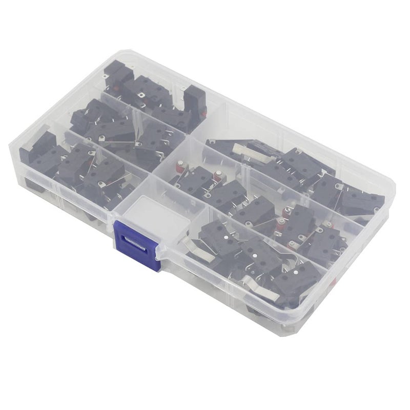 CNLW 60 PCS Micro Switch/Box Long Life All New 5A 250VAC KW11-3Z Micro Switch Tact Switch on Off - Image 4